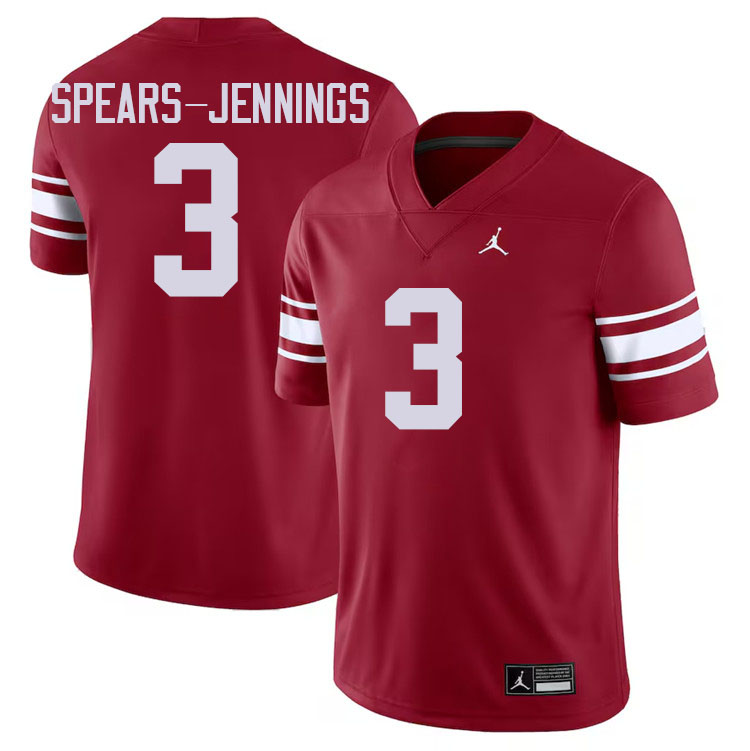 Robert Spears-Jennings Oklahoma Sooners Jersey,Oklahoma Sooners Football Uniforms,Jersey-Throwback